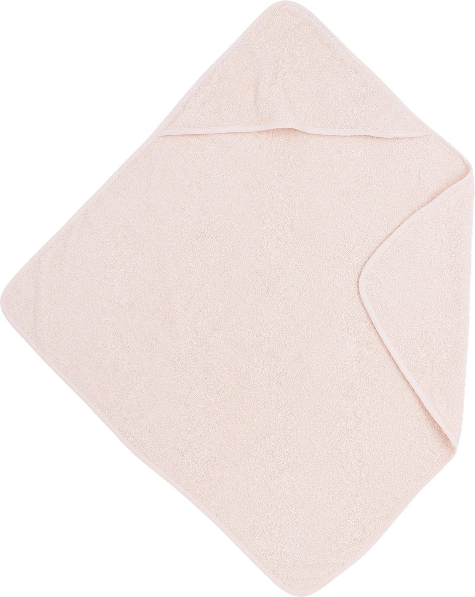 Cape de bain Meyco baby uni - tissu éponge - rose tendre - 75x75cm