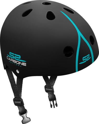 Skids Control Carbone Skate Casque Réglable Black Taille 53-57 cm