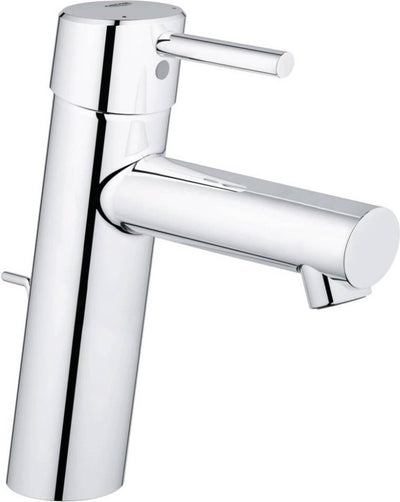 Robinet pour lavabo Grohe Concetto - bec moyen - chrome - économie d'eau