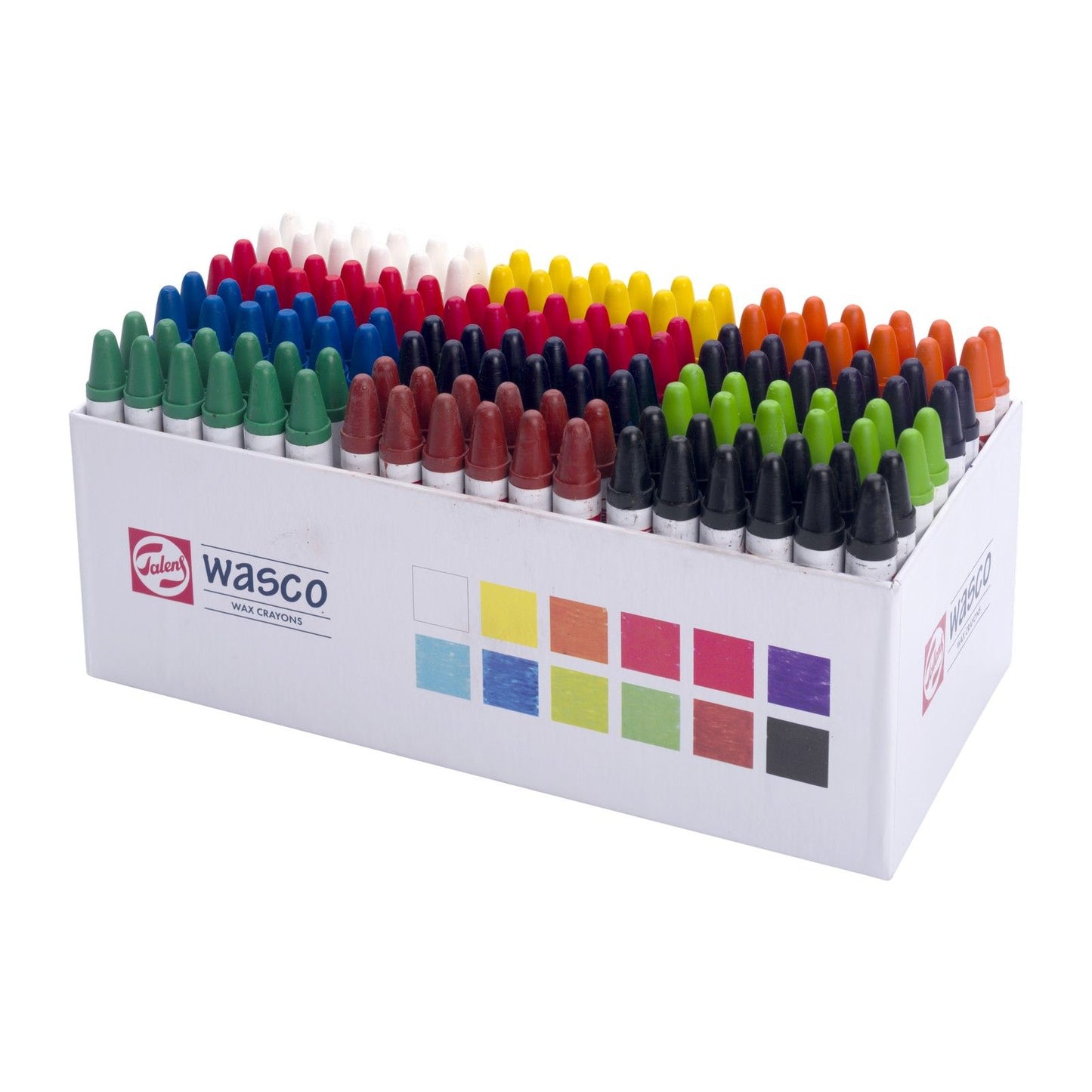 Talens • Crayons de cire Wasco en vrac, 144 pièces