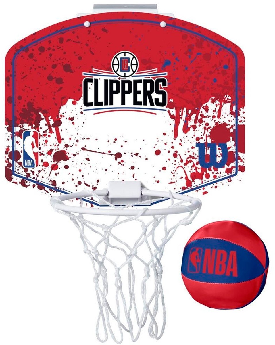 Wilson Team Mini Hoop NBA Clippers Set avec ballon et mini panier multicolore