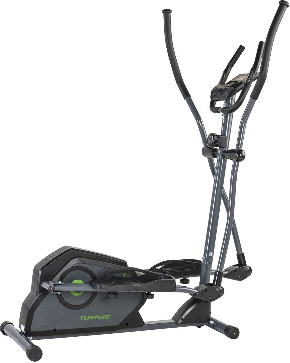 Vélo elliptique Tunturi cardio fit c30 - entraîneur de fitness avec 8 niveaux de résistance - équipé d'un moniteur de fréquence cardiaque et d'un support de tablette