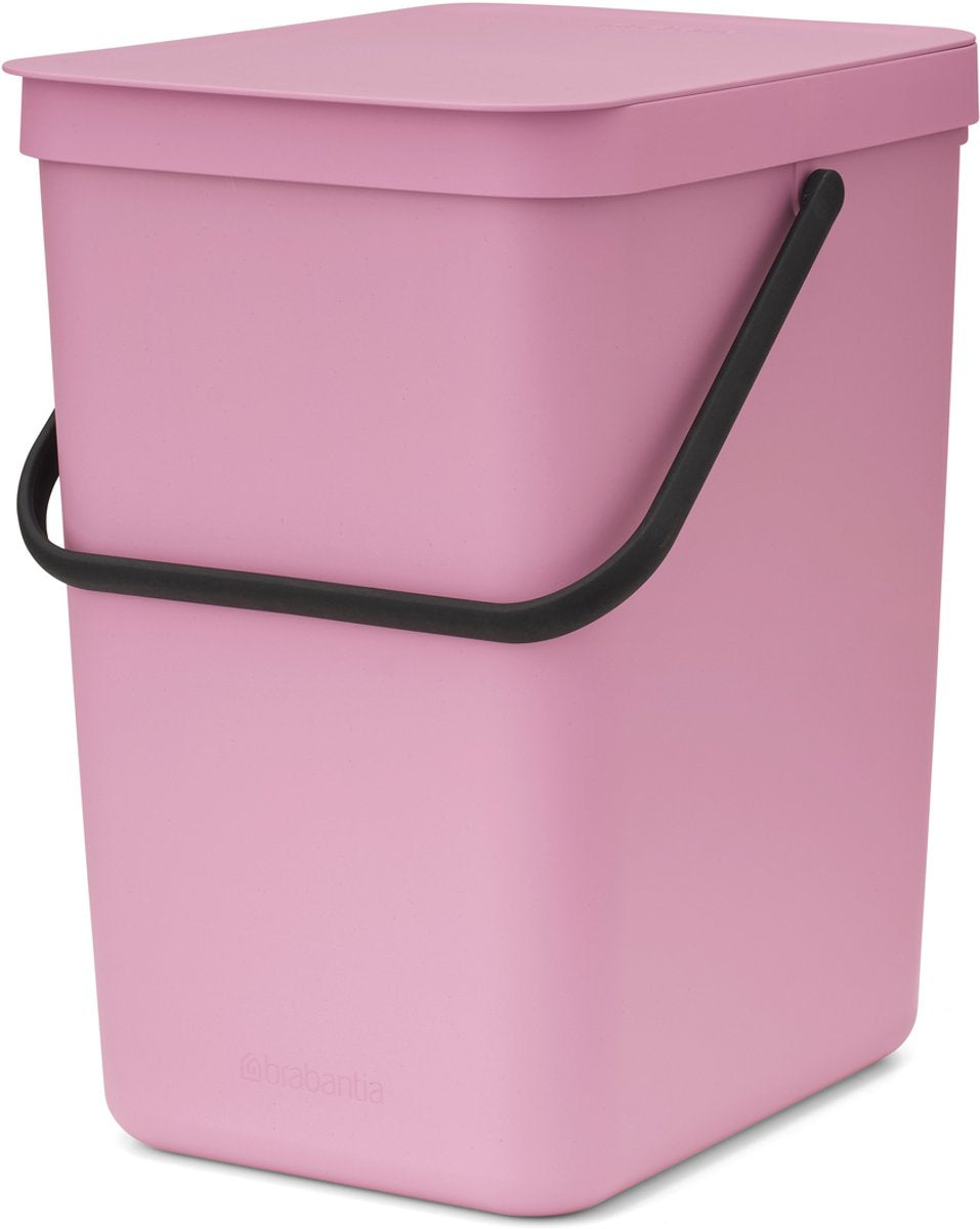Brabantia sort go poubelle - 25 l - rose lilas