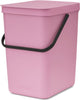 Brabantia sort go poubelle - 25 l - rose lilas