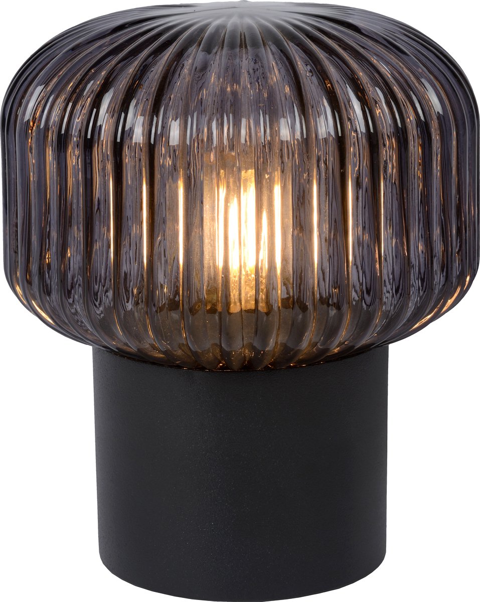 Lucide jany - lampe de table - ø 16 cm - 1xe14 - noir