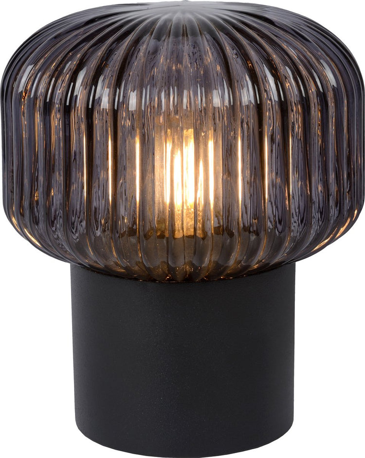Lucide jany - lampe de table - ø 16 cm - 1xe14 - noir