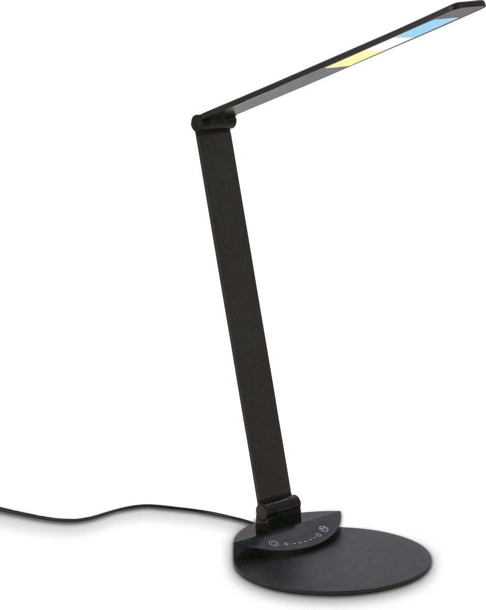 Briloner - Lampe de table LED lampe de bureau rotative réglable tactile température de couleur réglable dimmable 6w noir