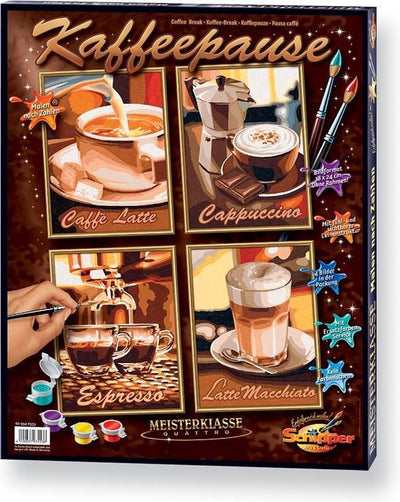 Skipper peinture par numéros - pause café - forfait hobby