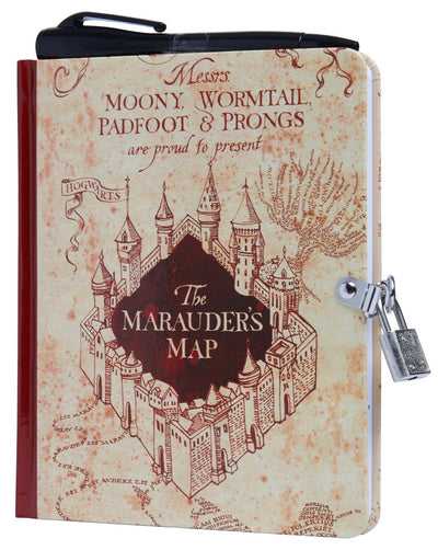 Serrure et clé Harry Potter - : serrure et journal à clés du maraudeur