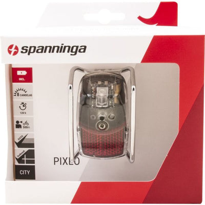 Spanninga feu arrière Pixeo Xb batterie garde-boue chrome