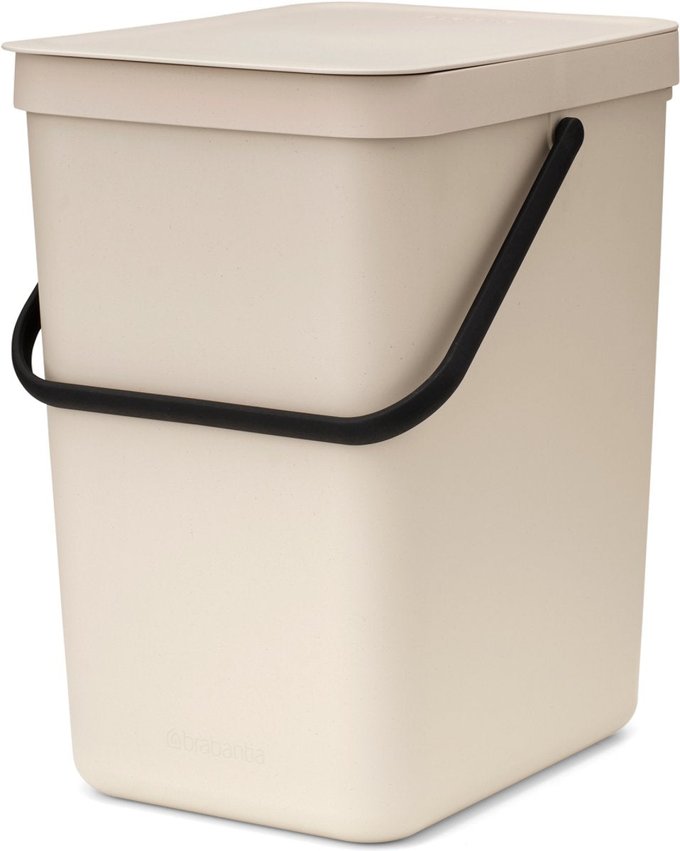 Brabantia sort go poubelle - 25 l - beige doux
