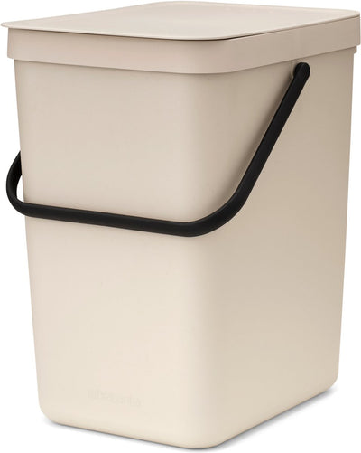 Brabantia sort go poubelle - 25 l - beige doux