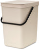 Brabantia sort go poubelle - 25 l - beige doux