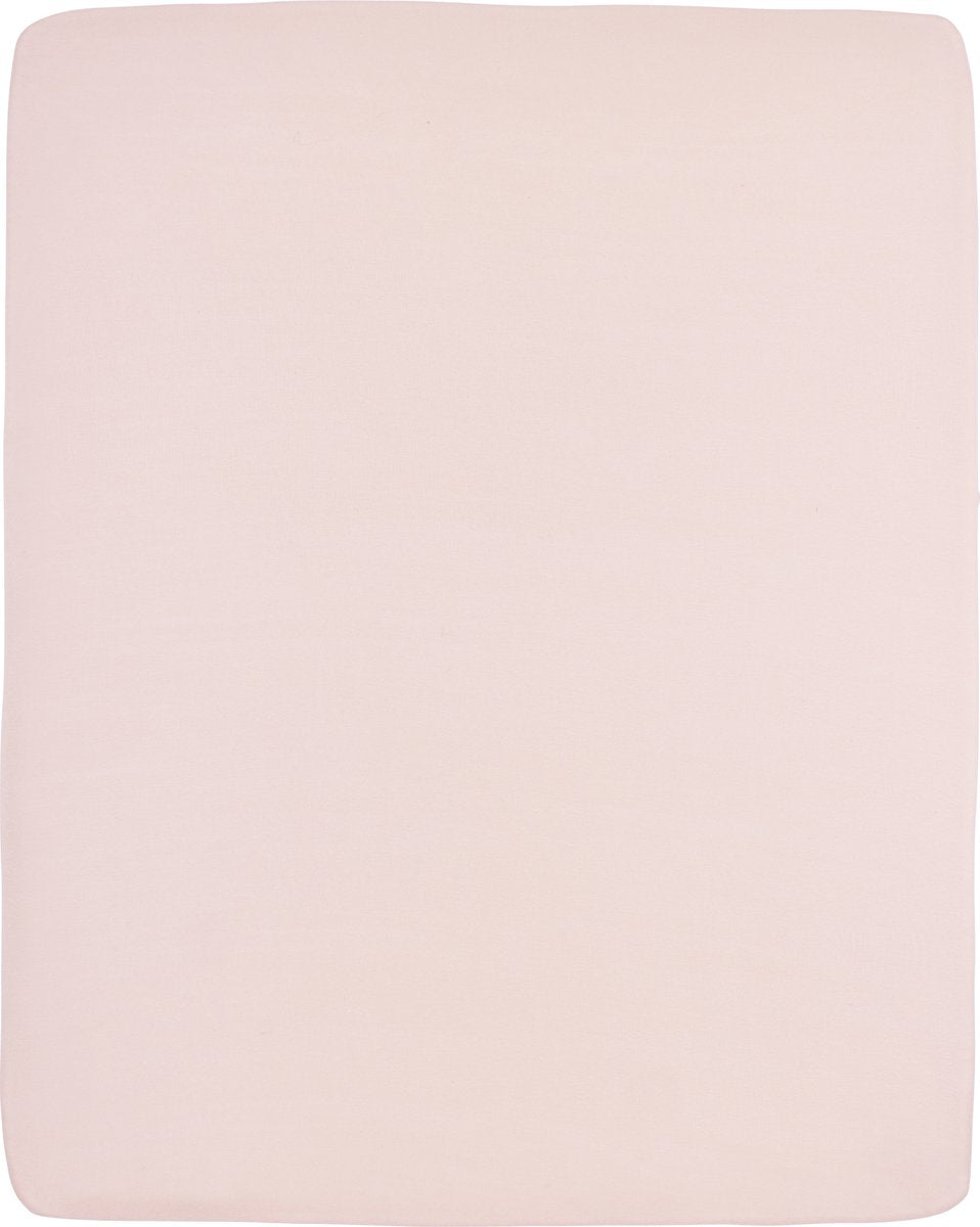 Meyco baby uni drap-housse matelas pour parc - rose tendre - 75x95cm