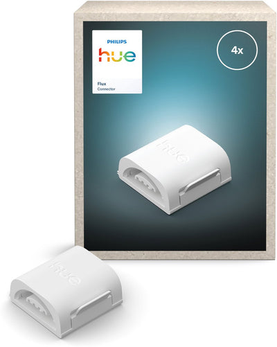 Connecteur de flux Philips Hue - connecte 2 bandes LED de flux en ligne droite - ligne de lumière continue et uniforme - 4 pièces