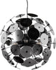 Trio discalgo - lampe suspendue - noir mat - plexiglas couleur fumée - excl. 6x e14 4w