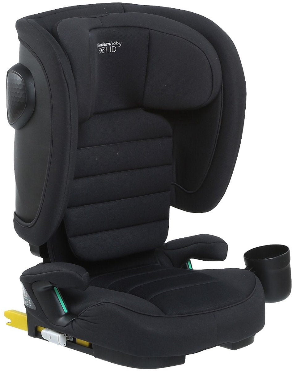 Titanium baby siège auto bébé titane solide liam noir 100-150 cm isofix