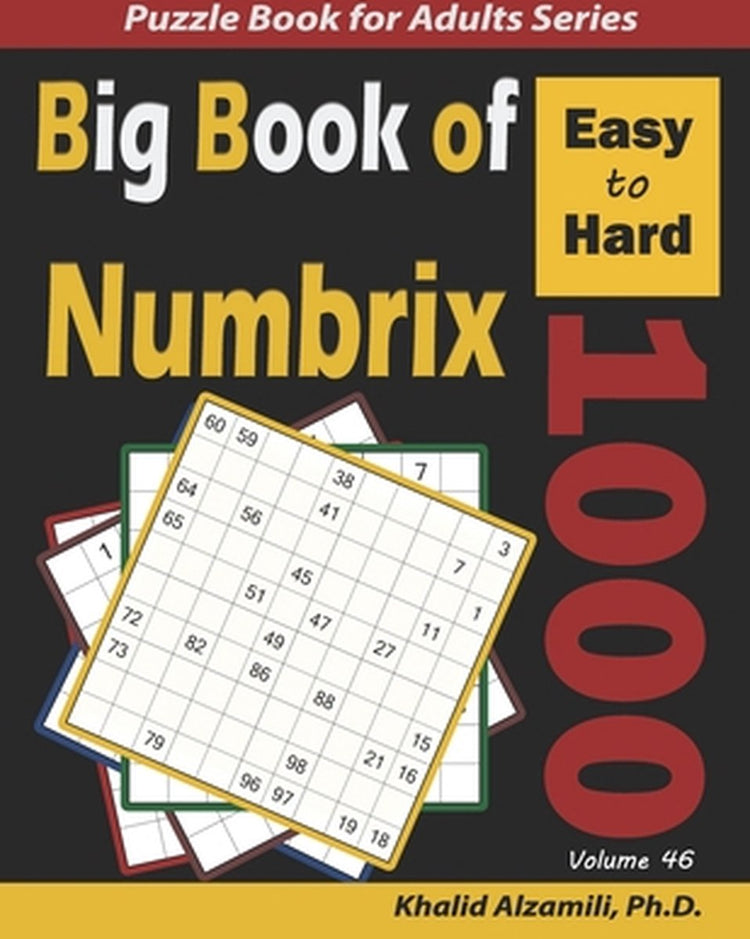 Puzzles logiques pour adultes - grand livre de Numbrix