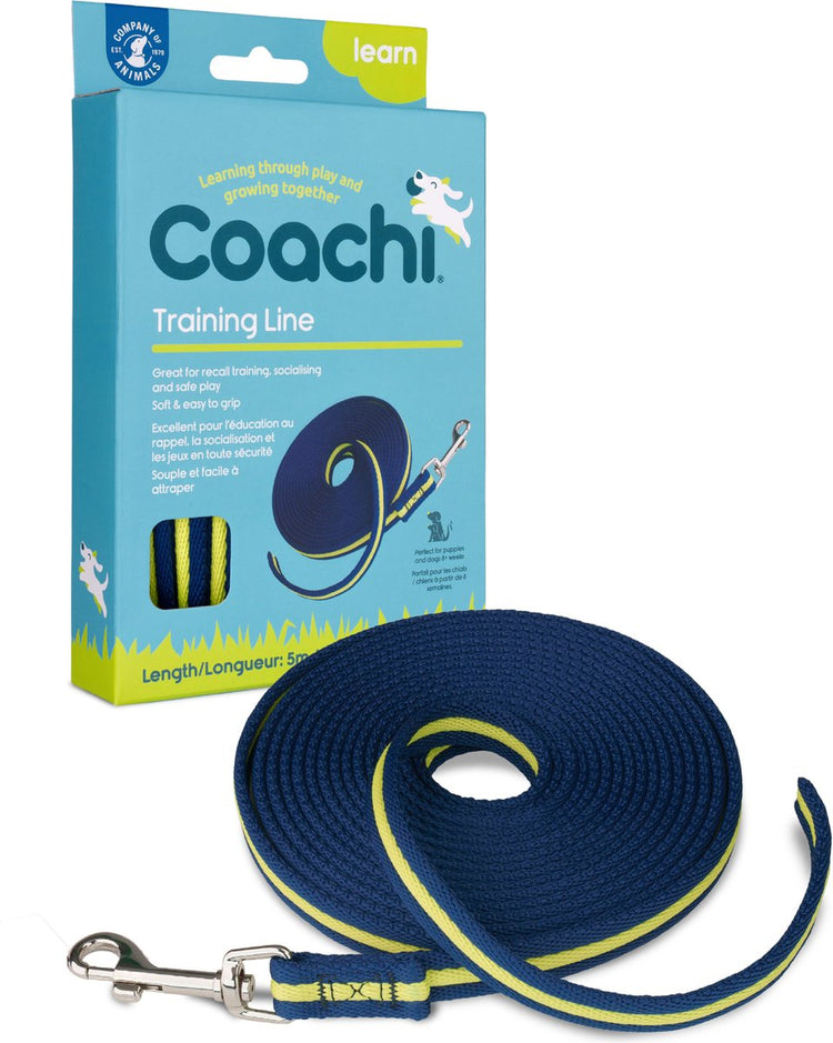 Compagnie des animaux ligne d'entraînement coachi marine lime 5m