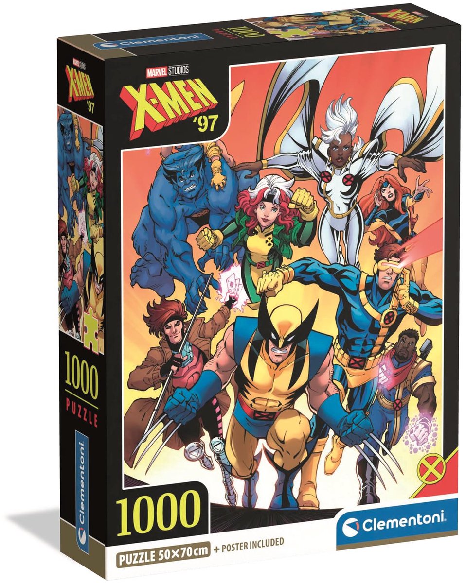 Clementoni - puzzle - 1000 pièces - boîte compacte Marvel X-Men