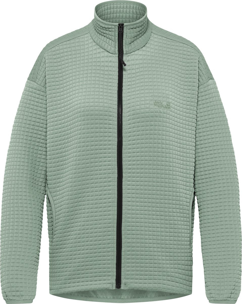 Jack wolfskin mogari fz w veste d'extérieur pour femme-vert zinnia