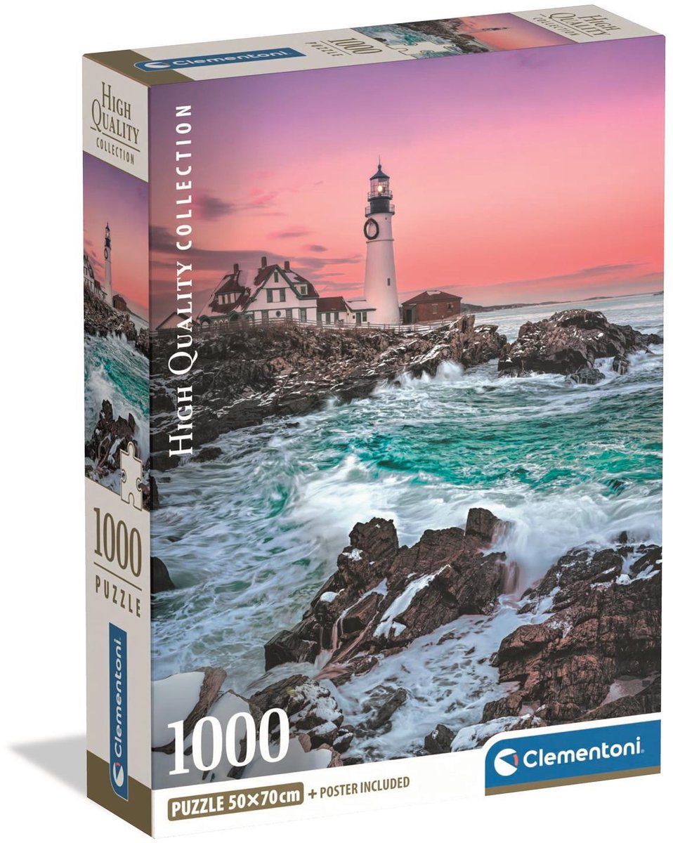 Clementoni puzzle 1000 pièces première neige à Portland Head Compact.