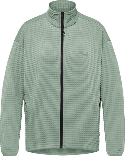 Jack wolfskin mogari fz w veste d'extérieur pour femme-vert zinnia