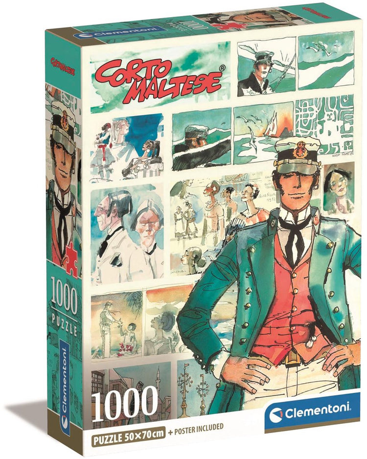 Clementoni - puzzle - 1000 pièces - puzzle de Noël corto maltese - puzzle pour enfants et adultes - à partir de 3 ans