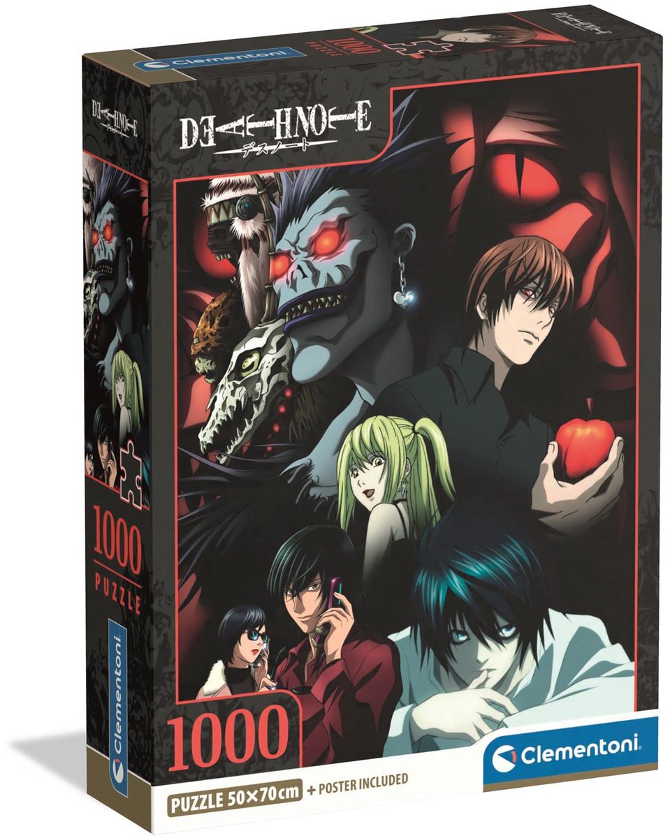 Clementoni - puzzle - 1000 pièces - death note - anime