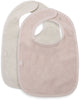 Jollein bavoirs éponge soie rose sable (pack de 2)