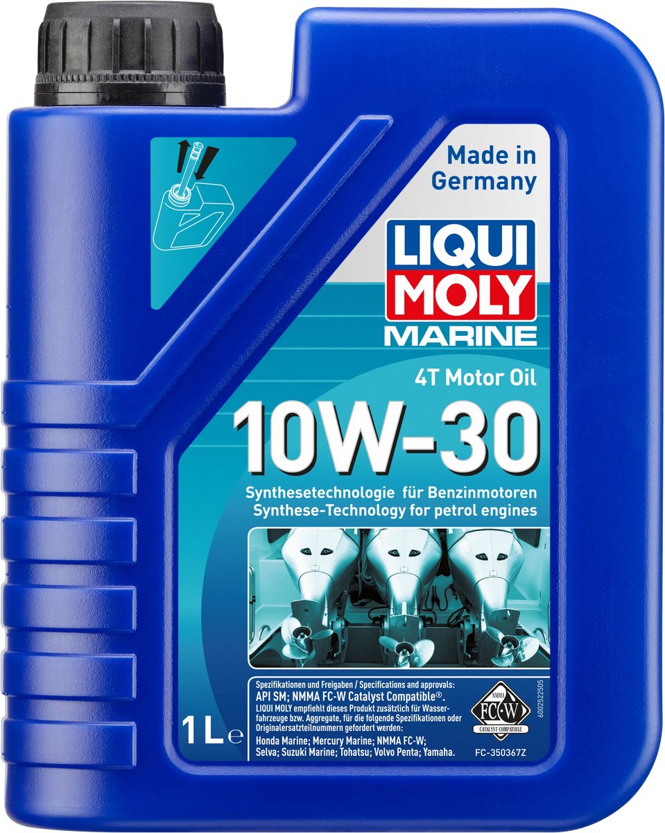 Huile moteur Liqui moly marine 4t 10w30 1 litre