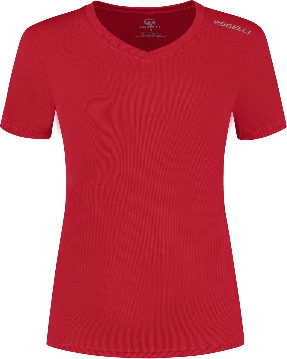 Rogelli promo t-shirt de running femme - manches courtes - rouge - m