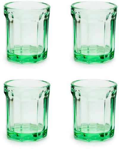 Serax - poisson paola navone - verre m - vert - 7 ø - 22cl - 4 pièces
