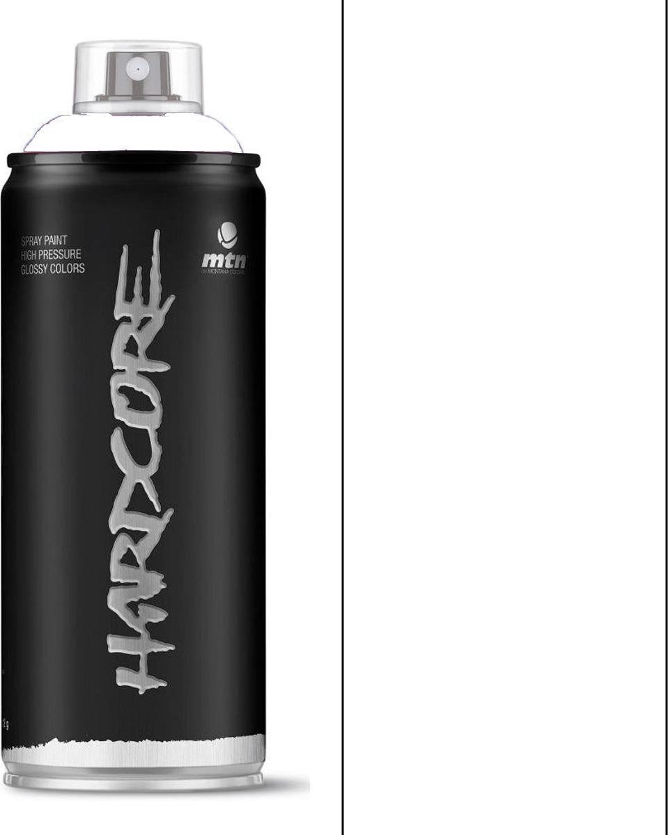 Peinture en aérosol Montana Colors mtn blanc mat - 400 ml haute pression et finition mate