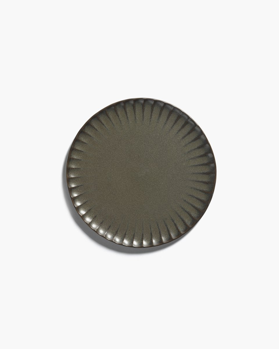 Serax - sergio herman - inku - assiette l - vert - 24 ø - 4 pièces