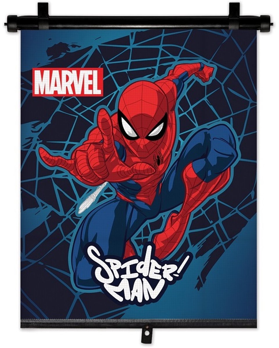Marvel Spider-Man Sunshade Rouleau Blind 36 x 45 cm rouge bleu