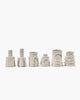 Serax - marie michielssen marie - assortiment de vases - beige - 6 pièces - h 10cm