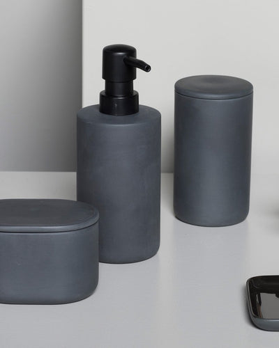Serax - bertrand lejoly - cose - pot rond avec couvercle l - gris - h 12,6cm - 7 ø