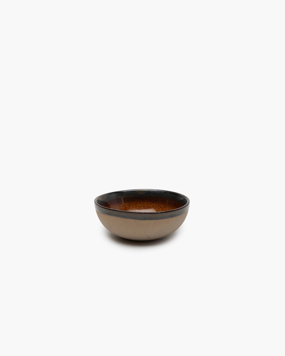 Surface by sergio herman serax bol - grand - ø13cm x h5cm - gris et brun rouille - 4 pièces