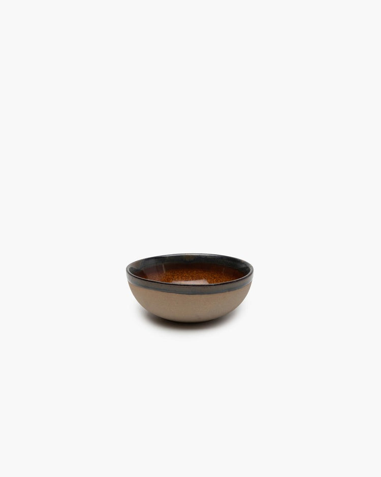Surface by sergio herman serax bol - grand - ø13cm x h5cm - gris et brun rouille - 4 pièces