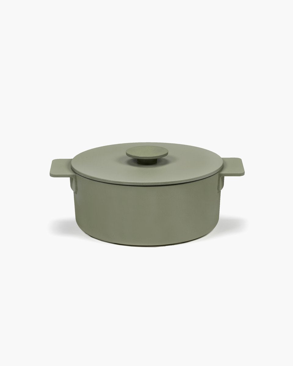 Serax - sergio herman - surface - plat allant au four m - vert - l 29cm - 5,75kg