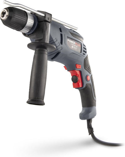 Perceuse à percussion électrique Powerplus powe10030 - 2 en 1 : perceuses et marteaux perforateurs, perceuse 600 W, 3 nm, vis gauche et droite