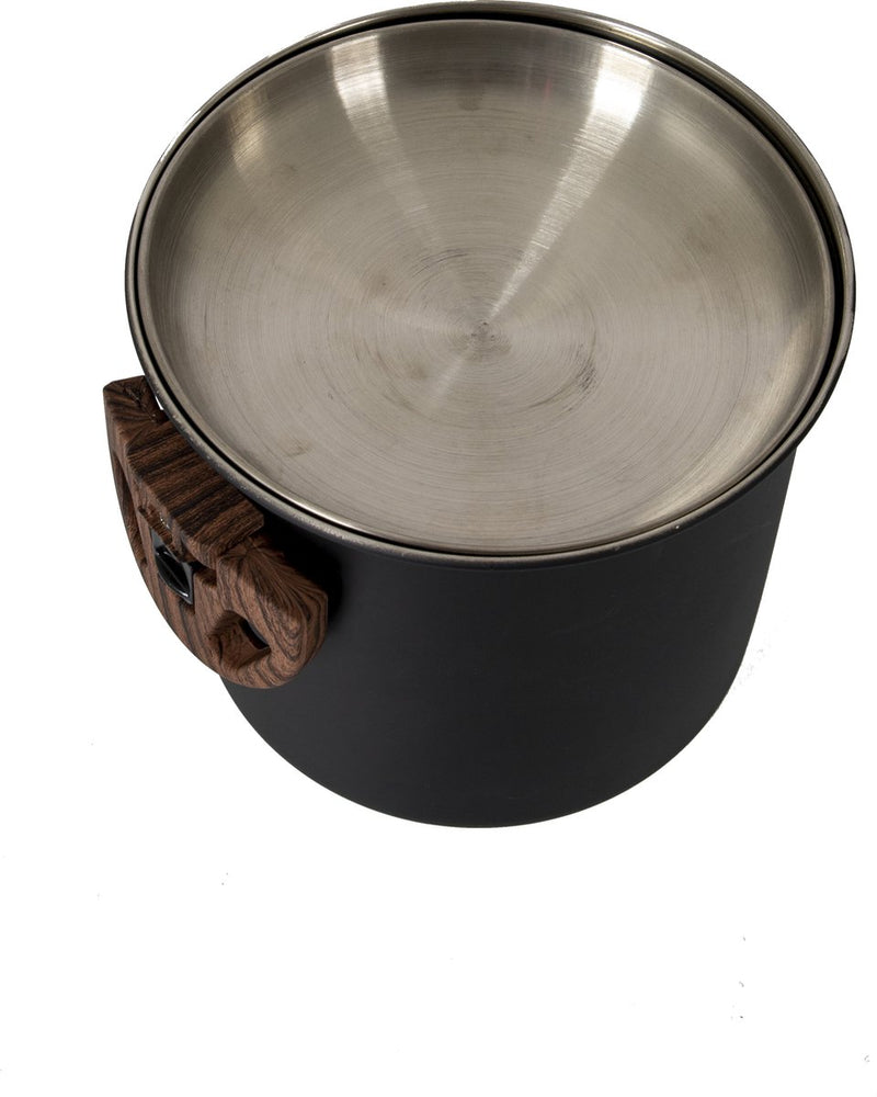Bo-camp - industriel - set de poêles - hading - compact 2 - acier inoxydable