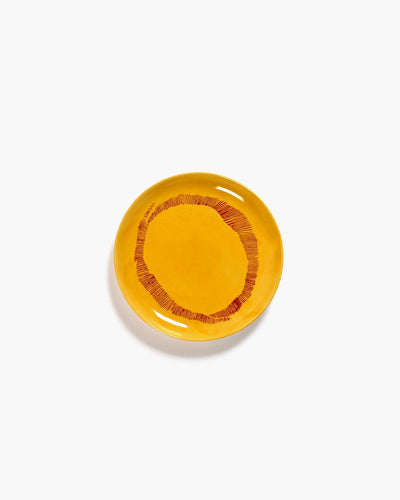 Serax - fête ottolenghi - assiette s - jaune rouge - 19 ø - 2 pièces