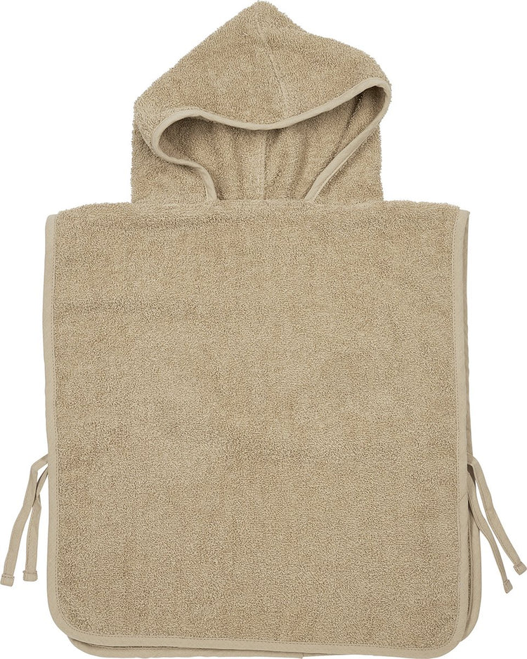 Poncho de bain Meyco baby uni - tissu éponge - sable - 1-3 ans