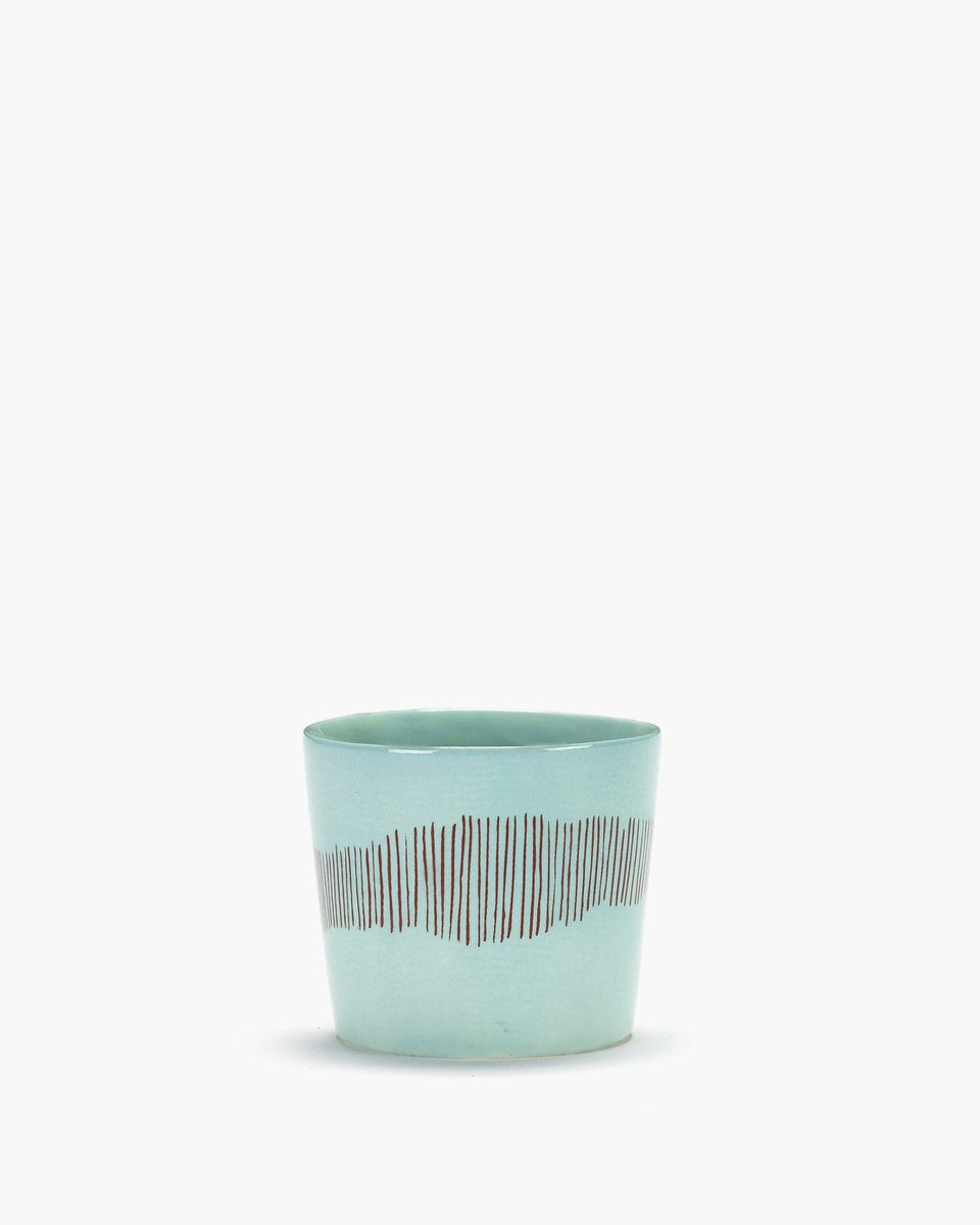 Serax - ottolenghi festive - tasse à expresso - bleu azur rouge - 7 ø - h 6cm - 15cl - 4 pièces