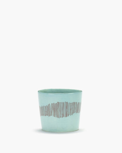 Serax - ottolenghi festive - tasse à expresso - bleu azur rouge - 7 ø - h 6cm - 15cl - 4 pièces