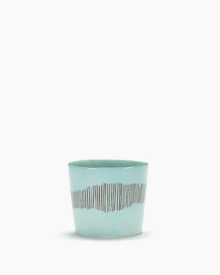 Serax - ottolenghi festive - tasse à expresso - bleu azur rouge - 7 ø - h 6cm - 15cl - 4 pièces