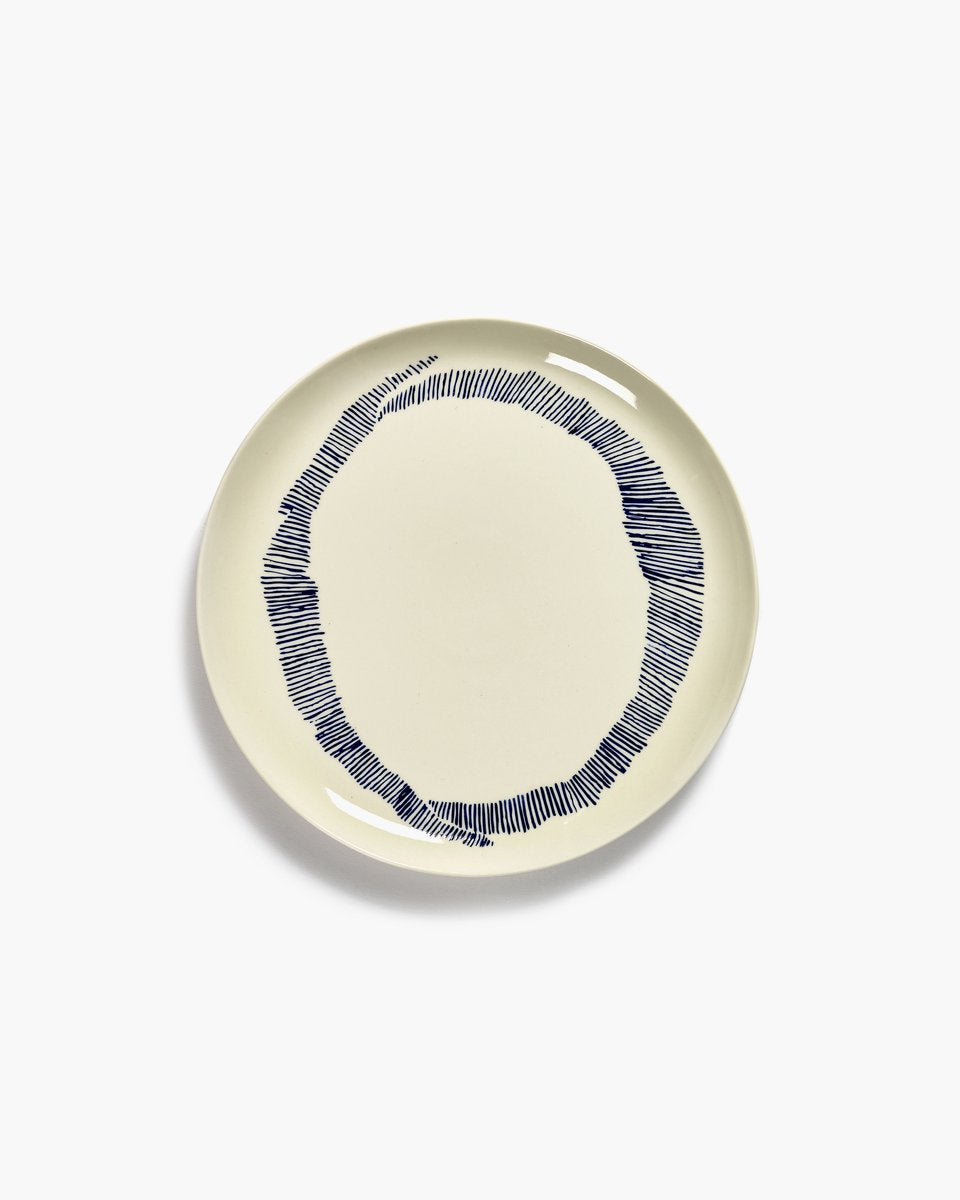 Serax - fête ottolenghi - assiette l - blanc bleu - 26 ø - 2 pièces