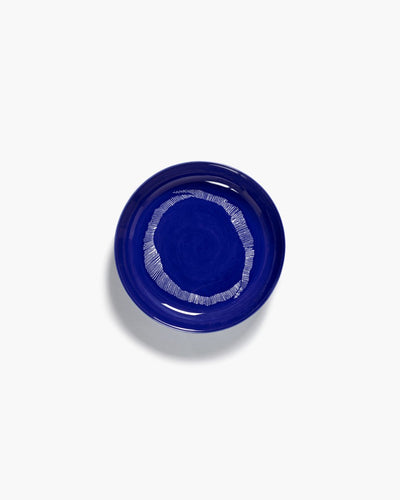 Serax - fête ottolenghi - assiette - bleu foncé blanc - 22 ø - 2 pièces